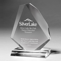 7543CS (Screen Print), 7543CL (Laser), 7543CP (4Color Process) - Beveled Diamond Award